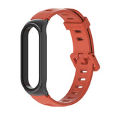 For Xiaomi Mi Band 6 / 5 / 4 / 3 Mijobs Flat Hole Silicone Watch Band, CS Case, GT Case, Plus Case, TF Case
