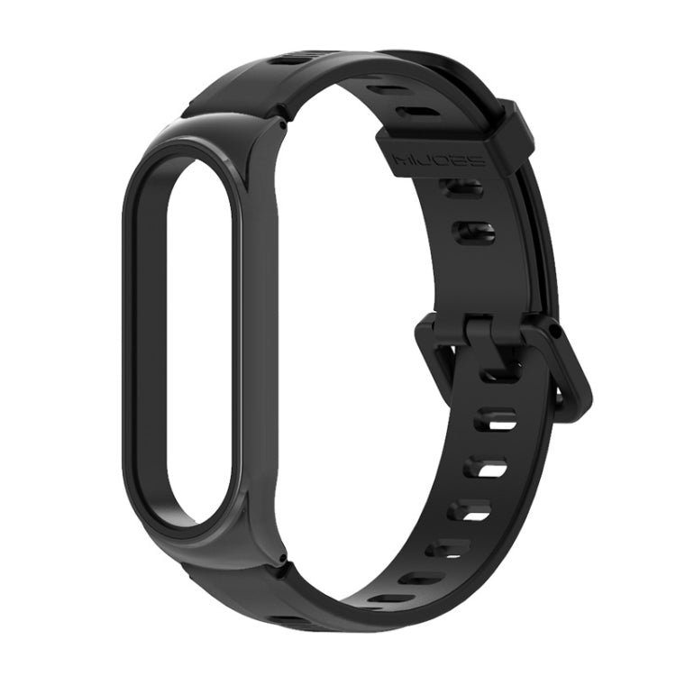 For Xiaomi Mi Band 6 / 5 / 4 / 3 Mijobs Flat Hole Silicone Watch Band, CS Case, GT Case, Plus Case, TF Case