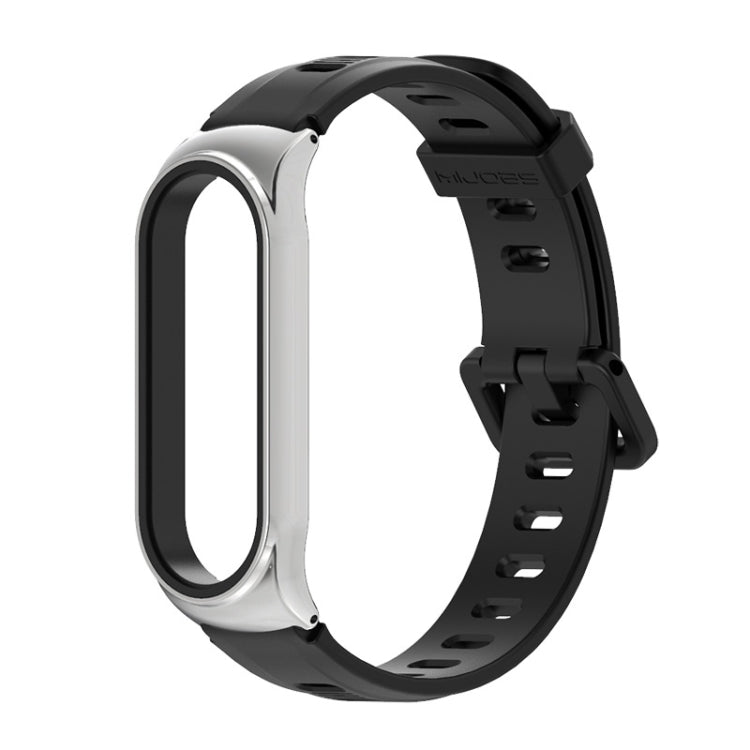 For Xiaomi Mi Band 6 / 5 / 4 / 3 Mijobs Flat Hole Silicone Watch Band, CS Case, GT Case, Plus Case, TF Case