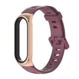 For Xiaomi Mi Band 6 / 5 / 4 / 3 Mijobs Flat Hole Silicone Watch Band, CS Case, GT Case, Plus Case, TF Case