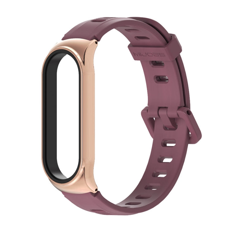 For Xiaomi Mi Band 6 / 5 / 4 / 3 Mijobs Flat Hole Silicone Watch Band, CS Case, GT Case, Plus Case, TF Case