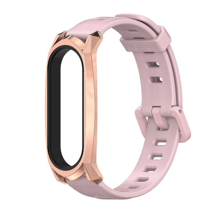 For Xiaomi Mi Band 6 / 5 / 4 / 3 Mijobs Flat Hole Silicone Watch Band, CS Case, GT Case, Plus Case, TF Case