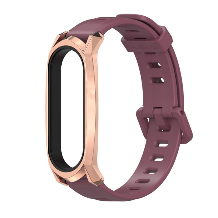 For Xiaomi Mi Band 6 / 5 / 4 / 3 Mijobs Flat Hole Silicone Watch Band, CS Case, GT Case, Plus Case, TF Case