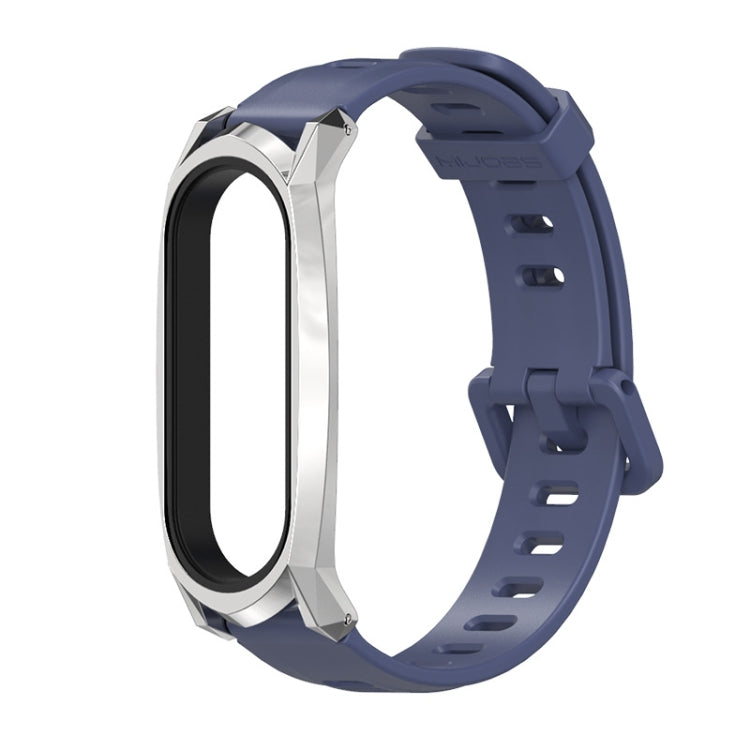For Xiaomi Mi Band 6 / 5 / 4 / 3 Mijobs Flat Hole Silicone Watch Band, CS Case, GT Case, Plus Case, TF Case