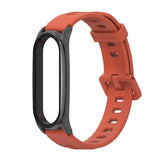 For Xiaomi Mi Band 6 / 5 / 4 / 3 Mijobs Flat Hole Silicone Watch Band, CS Case, GT Case, Plus Case, TF Case