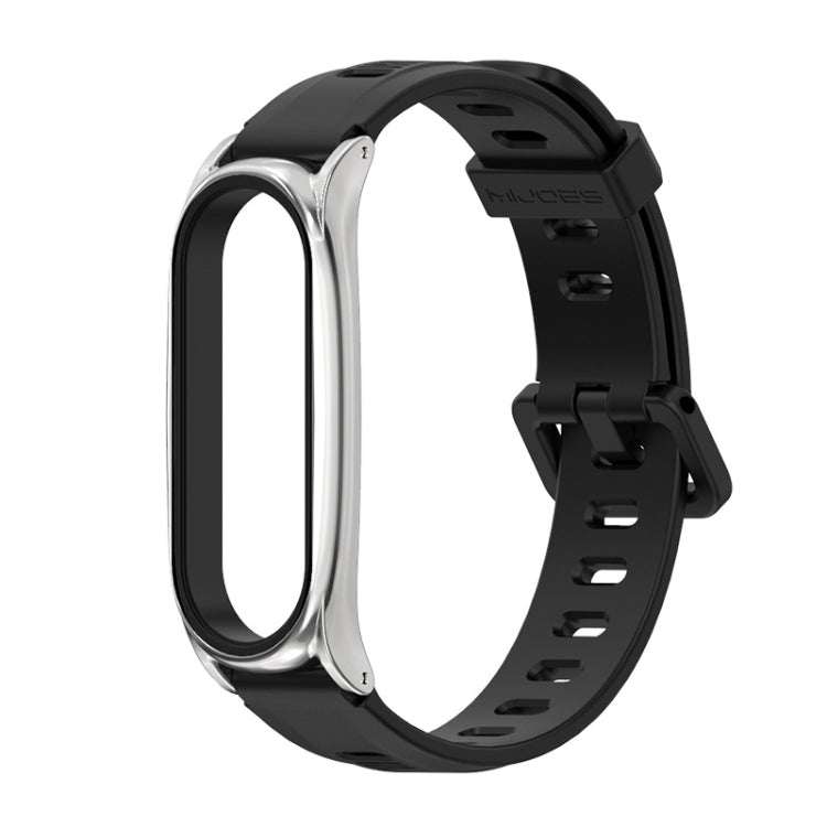 For Xiaomi Mi Band 6 / 5 / 4 / 3 Mijobs Flat Hole Silicone Watch Band, CS Case, GT Case, Plus Case, TF Case