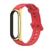 For Xiaomi Mi Band 6 / 5 / 4 / 3 Mijobs Flat Hole Silicone Watch Band, CS Case, GT Case, Plus Case, TF Case