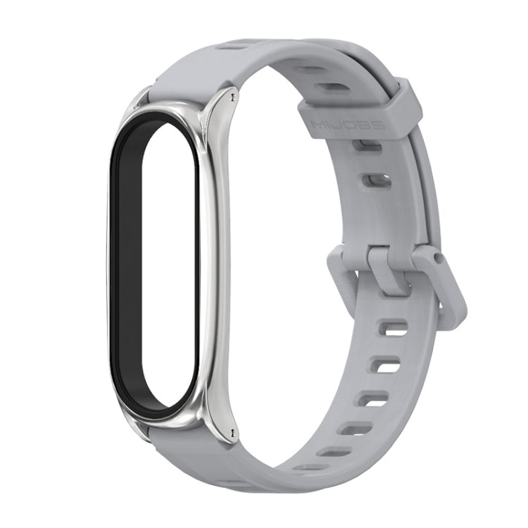 For Xiaomi Mi Band 6 / 5 / 4 / 3 Mijobs Flat Hole Silicone Watch Band, CS Case, GT Case, Plus Case, TF Case