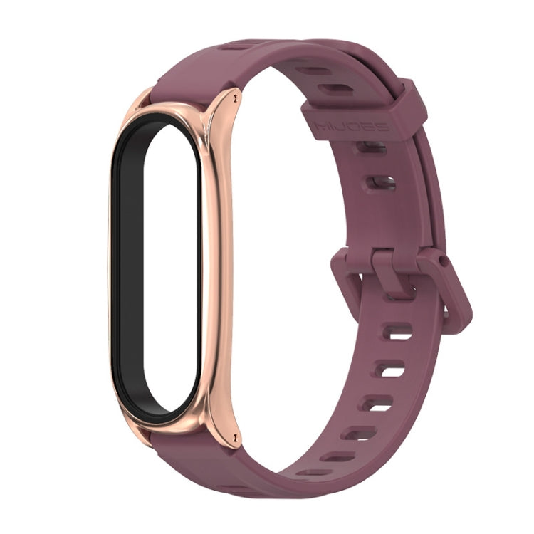 For Xiaomi Mi Band 6 / 5 / 4 / 3 Mijobs Flat Hole Silicone Watch Band, CS Case, GT Case, Plus Case, TF Case