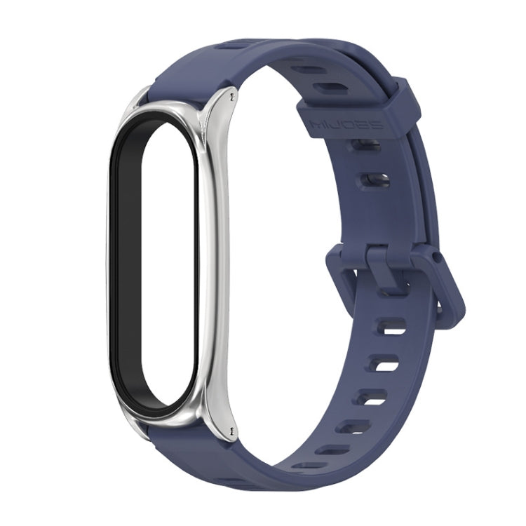 For Xiaomi Mi Band 6 / 5 / 4 / 3 Mijobs Flat Hole Silicone Watch Band, CS Case, GT Case, Plus Case, TF Case
