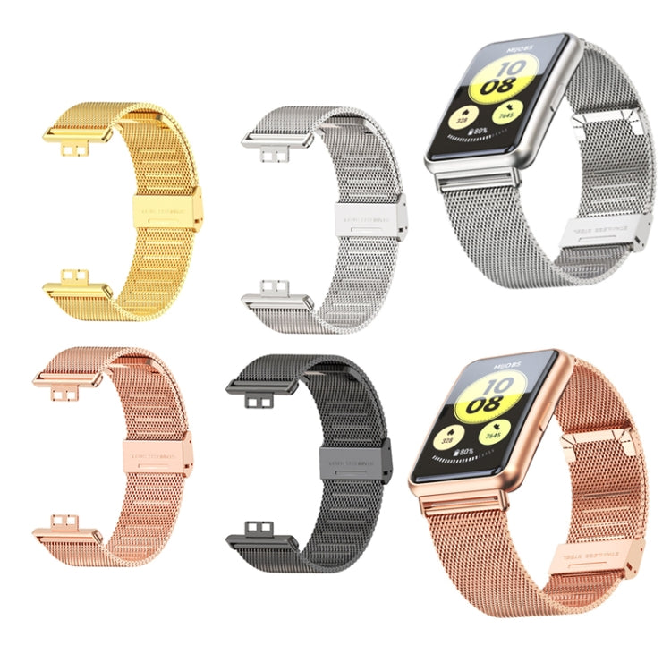 Mijobs Milan Buckle Stainless Steel Watch Band, For Huawei Watch Fit