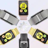 Mijobs Milan Buckle Stainless Steel Watch Band, For Huawei Watch Fit