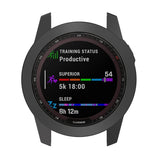 TPU Half-pack Hollowed Electroplating Watch Case, For Garmin Fenix 7S, For Garmin Fenix 7X, For Garmin Fenix 7