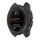 TPU Half-pack Hollowed Electroplating Watch Case, For Garmin Fenix 7S, For Garmin Fenix 7X, For Garmin Fenix 7