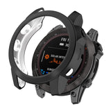 TPU Half-pack Hollowed Electroplating Watch Case, For Garmin Fenix 7S, For Garmin Fenix 7X, For Garmin Fenix 7
