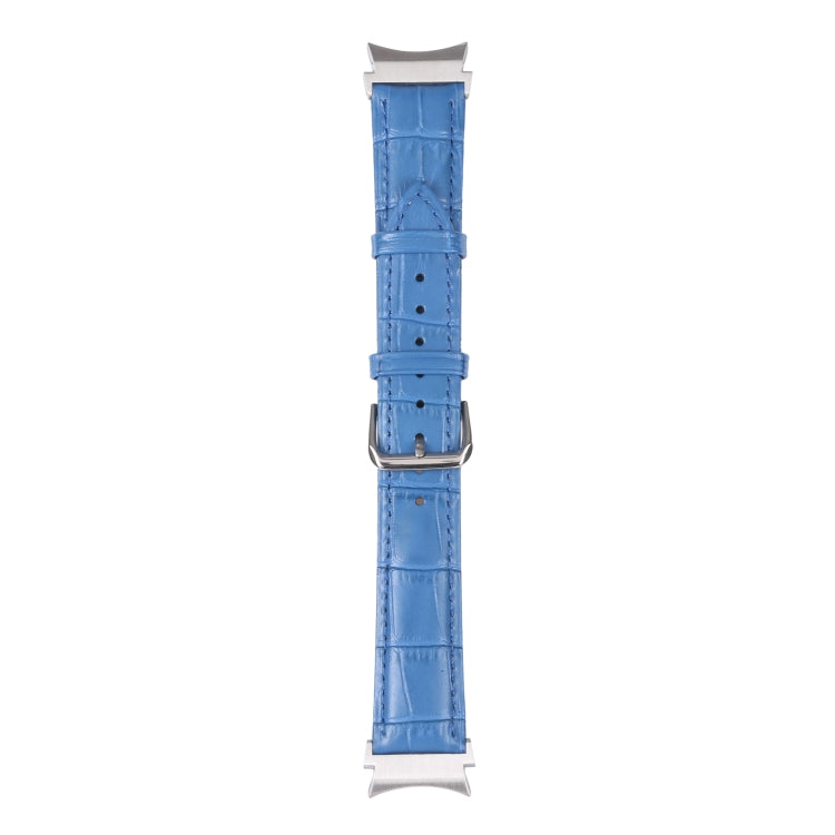 Slub Texture Leather Watch Band, For Samsung Galaxy Watch4 40mm/44mm