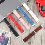 Slub Texture Leather Watch Band, For Samsung Galaxy Watch4 40mm/44mm