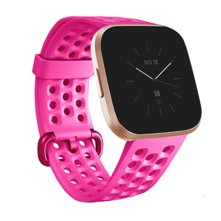 Breathable Silicone Watch Band, For FITBIT Versa 2, Size: Large