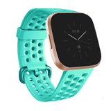 Breathable Silicone Watch Band, For FITBIT Versa 2, Size: Large