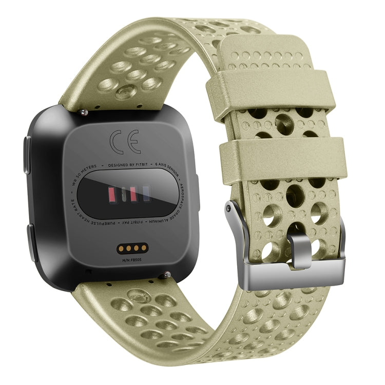 Breathable Metal Watch Band, For FITBIT Versa