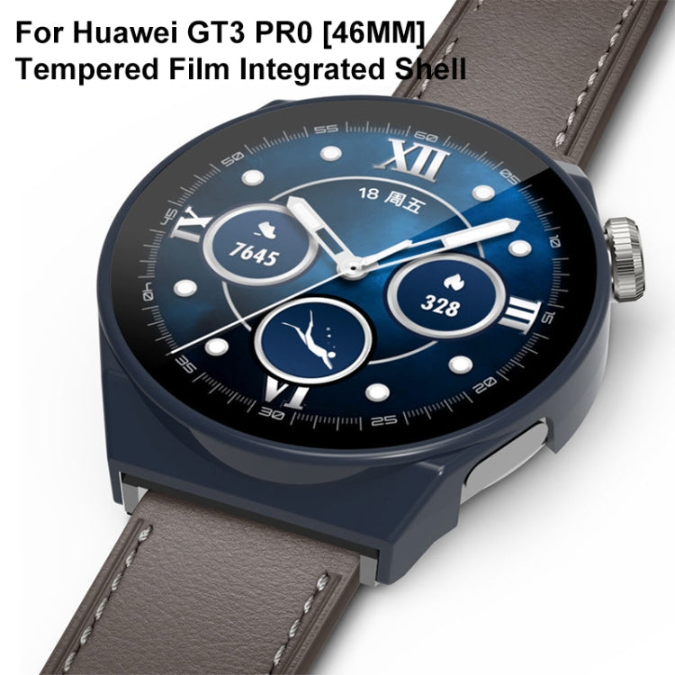 PC + Tempered Glass Watch Case, For Huawei Watch GT 3 Pro 46mm, For Huawei Watch Fit / Honor Watch ES