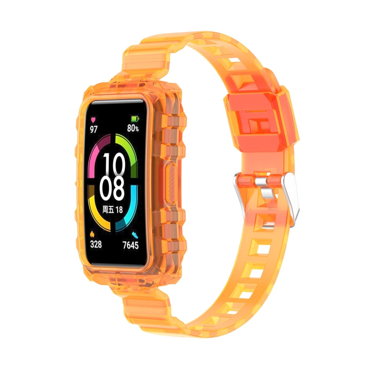 Integrated Transparent Silicone Watch Band, For Huawei Band 7