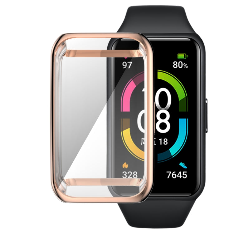 Full Coverage Electroplating TPU Watch Case, For Huawei Band 7