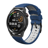 Trapezoidal Three-row Hole Silicone Watch Band, For Huawei Watch GT Runner