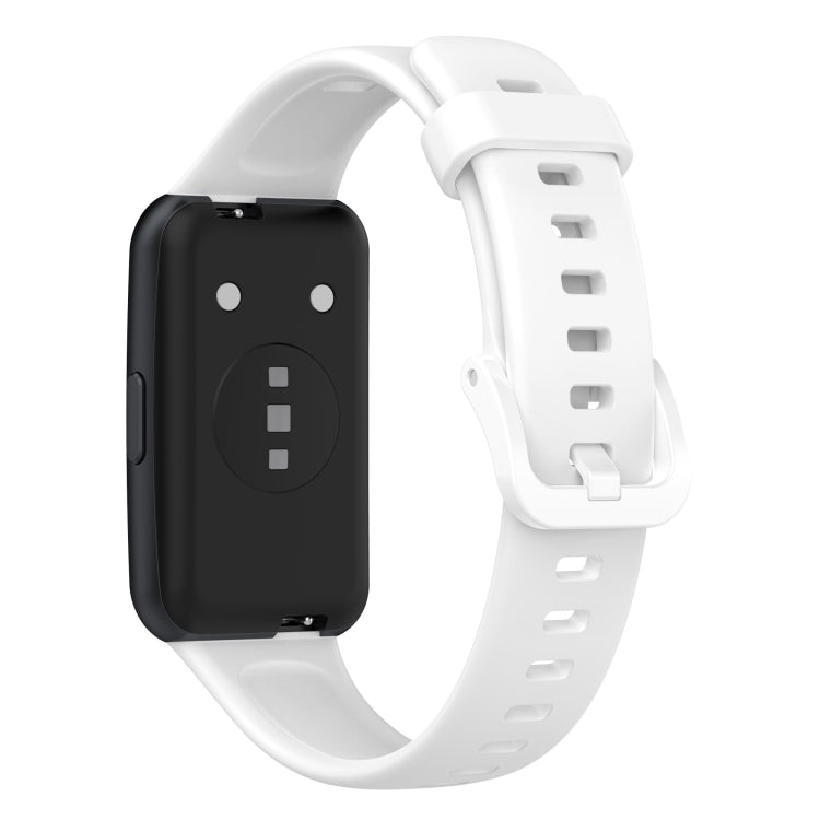 Metal Head Silicone Watch Band, For Huawei Band 7