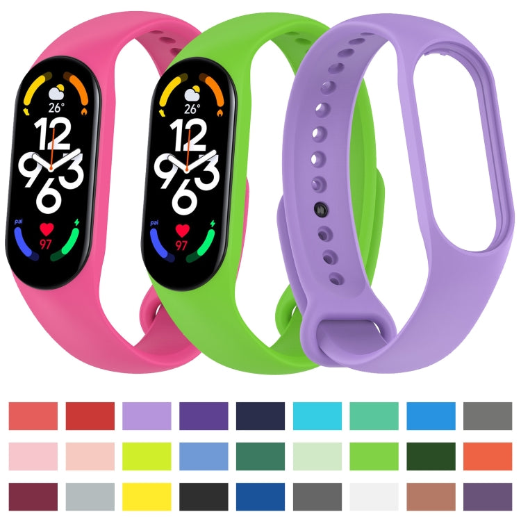 Official Silicone Watch Band, For Xiaomi Mi Band 7 / 7NFC / 6 / 6 NFC / 5 / 5 NFC / Amazfit Band 5