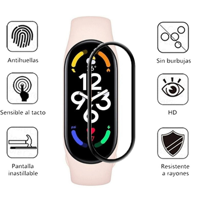 For Xiaomi Mi Band 7 / 7 NFC 3D Composite Hot Bending Screen Film Protector, 1 PC, 5 PCS