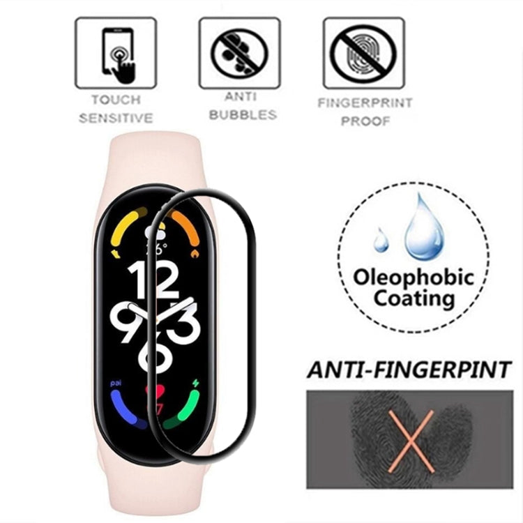 For Xiaomi Mi Band 7 / 7 NFC 3D Composite Hot Bending Screen Film Protector, 1 PC, 5 PCS
