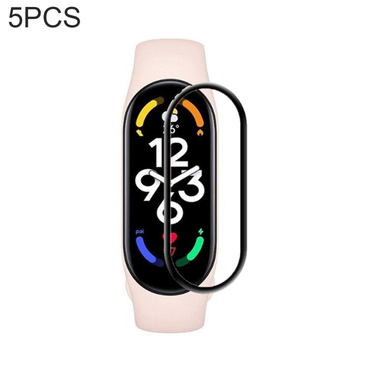 For Xiaomi Mi Band 7 / 7 NFC 3D Composite Hot Bending Screen Film Protector, 1 PC, 5 PCS