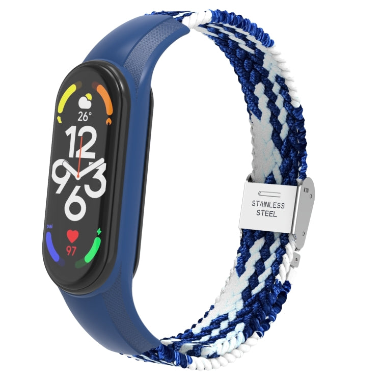 Adjustable Nylon Braided Integrated Watch Band, For Xiaomi Mi Band 7