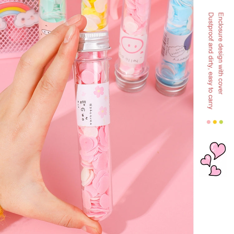 10pcs Disposable Portable Travel Tube Shape Boxed Confetti Soap Mini Soap Plate, Emoji Series, Animal Series, Succulent Series, Fruit Series, Words Series, Constellation Series, Cherry Blossom Series, Pig Baby Series