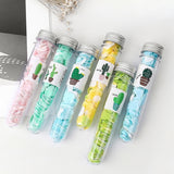 10pcs Disposable Portable Travel Tube Shape Boxed Confetti Soap Mini Soap Plate, Emoji Series, Animal Series, Succulent Series, Fruit Series, Words Series, Constellation Series, Cherry Blossom Series, Pig Baby Series Succulent Series Succulent Series
