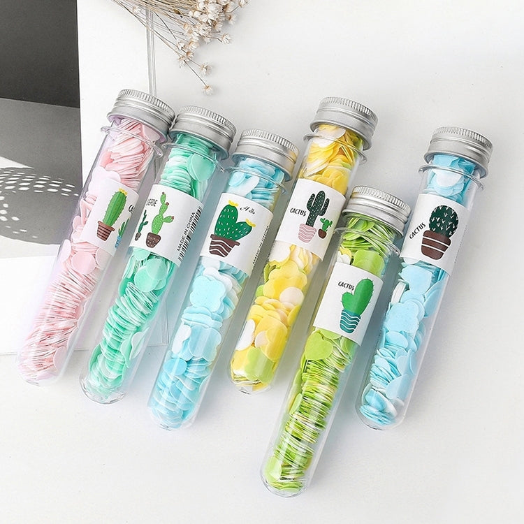 10pcs Disposable Portable Travel Tube Shape Boxed Confetti Soap Mini Soap Plate, Emoji Series, Animal Series, Succulent Series, Fruit Series, Words Series, Constellation Series, Cherry Blossom Series, Pig Baby Series Succulent Series Succulent Series