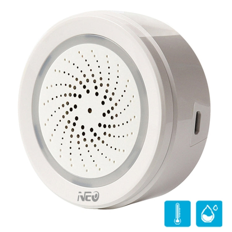 NEO NAS-AB02WT WiFi USB Siren Alarm with Temperature & Humidity Sensor, AB02WT