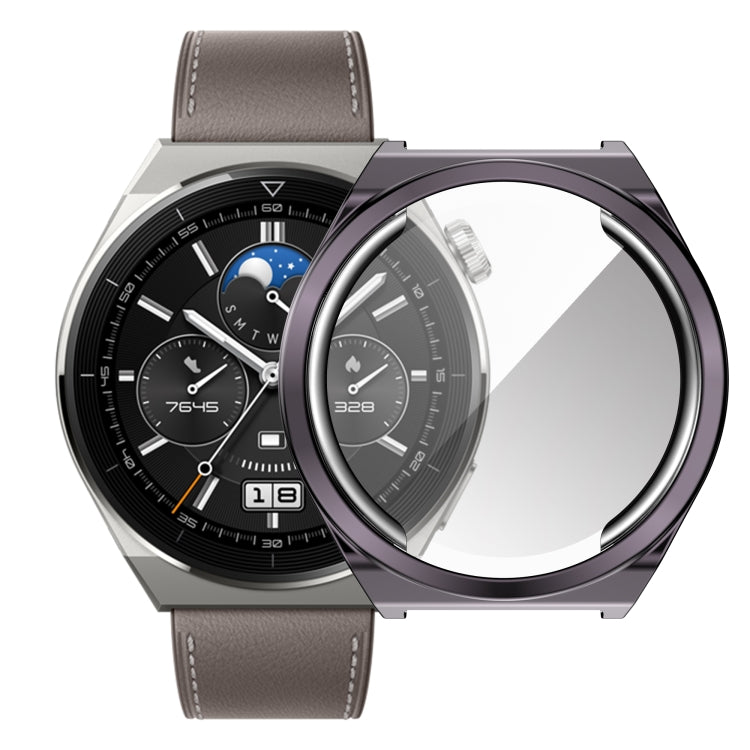 Electroplating Full Coverage TPU Watch Case, For Huawei Watch GT3 Pro 43mm