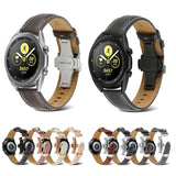 Butterfly Buckle Stitching Genuine Leather Watch Band, For Samsung Galaxy Watch4 20mm, For Huawei Watch GT 3 Pro 22mm