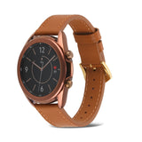 Genuine Leather Watch Band, For Samsung Galaxy Watch4 20mm, For Huawei Watch GT 3 Pro 22mm