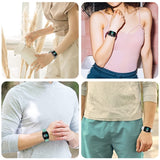 19mm Silicone Plaid Watch Band, For ID205 / Willful SW021