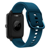 19mm Electroplating Buckle Silicone Watch Band, For ID205 / Willful SW021