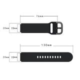 19mm Electroplating Buckle Silicone Watch Band, For ID205 / Willful SW021