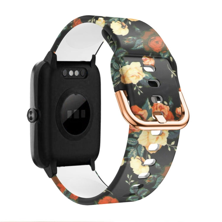 19mm Silicone Printing Watch Band, For ID205 / Willful SW021