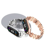 MIJOBS Bone Chain Double Hole Metal Watch Band, For Xiaomi Mi Band 5 / 6