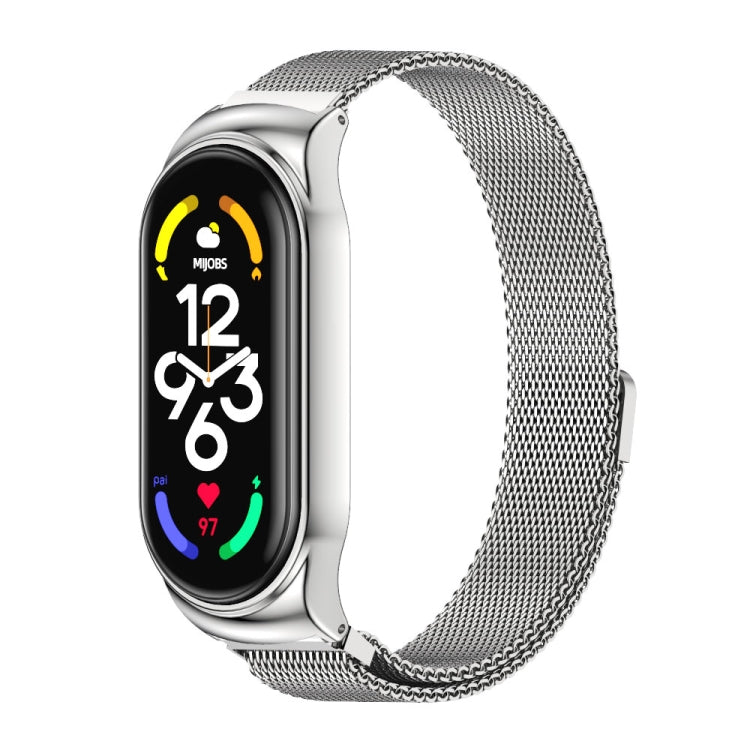 MIJOBS CS Milan Magnetic Stainless Steel Watch Band, For Xiaomi Mi Band 7 / 7 NFC