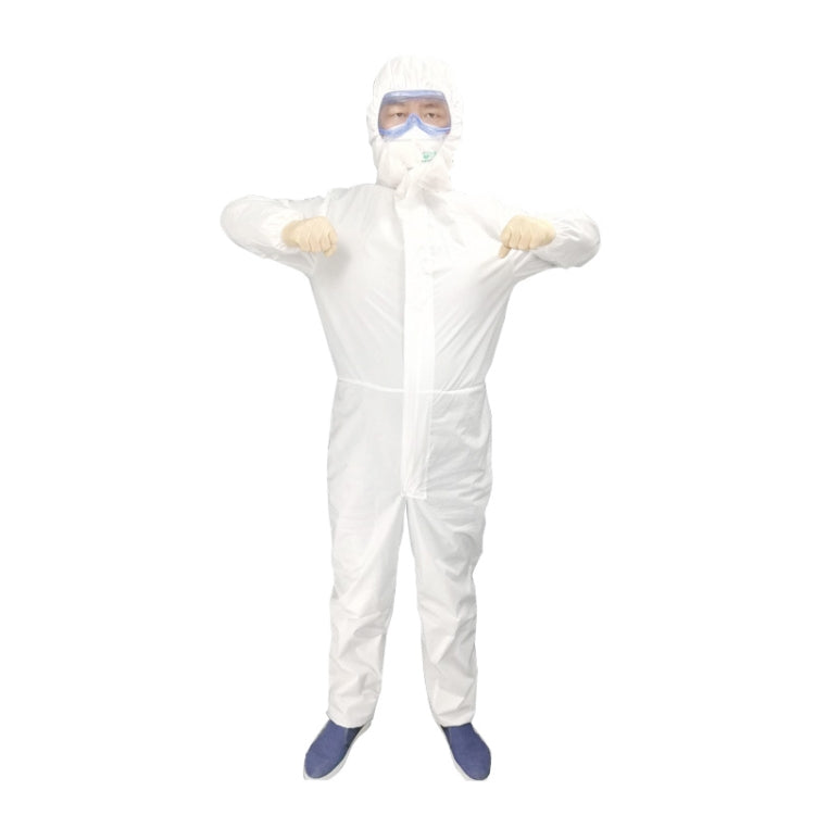 Waterproof Disposable SF Non-woven Breathable Film Siamese Isolation Suit Safely Clothes, 155cm / XS, 160cm / S, 165cm / M, 170cm / L, 175cm / XL, 180cm / XXL, 185cm / XXXL, 190cm / XXXXL 185cm XXXL
