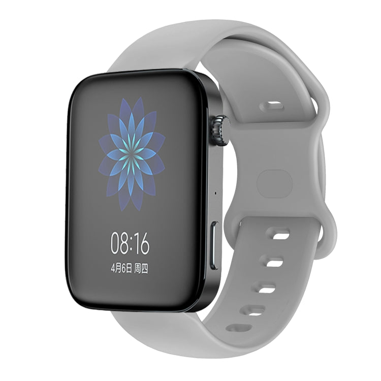 Butterfly Buckle Silicone Watch Band, For Xiaomi Mi Watch 18mm