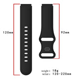 Butterfly Buckle Silicone Watch Band, For Xiaomi Mi Watch 18mm